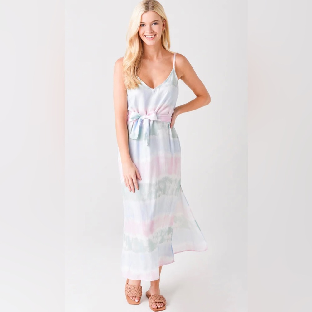 Bella Dahl Smocked Waist Maxi Dress Size S